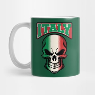 ITALY FLAG IN A SKULL EMBLEM Mug